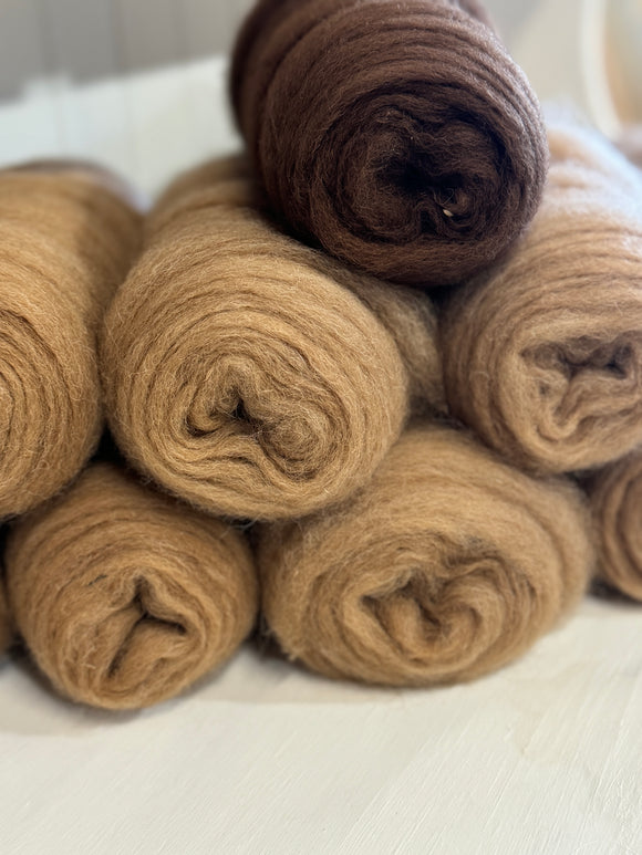 Pencil Roving for Spinning & Felting | Unspun & Undyed Fibre for Crafts