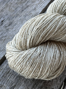 Summer Fiesta - merino linen blend - undyed - Oatmeal – 5ply / Sports weight