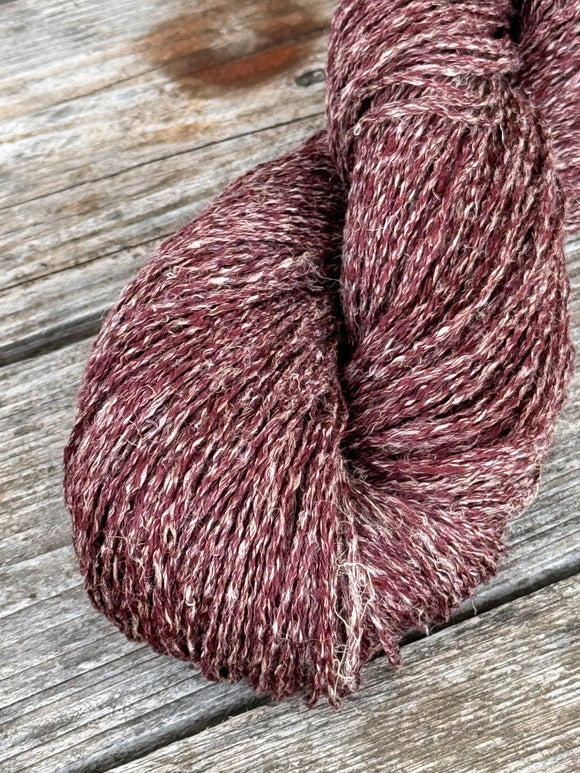 Summer Fiesta - merino linen blend  - Plum – 5ply / Sports weight